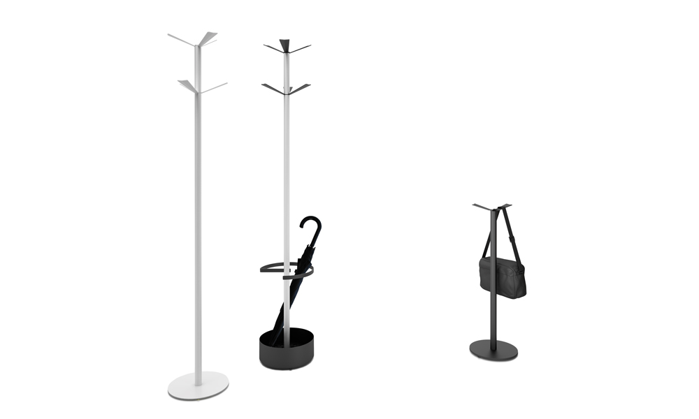 Elica. One of its versions shares the function of umbrella stand