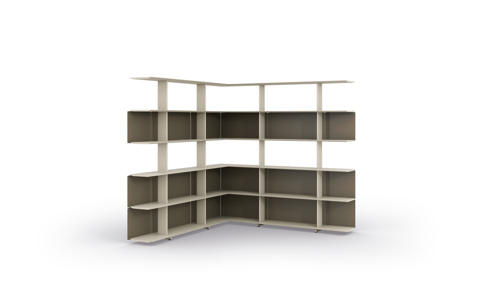 1600 Corner Shelves. Sistema de estanterías modulares.